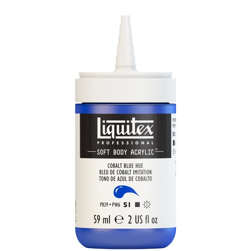 Liquitex Professional Soft Body Acrylic Paint, 59ml (2-oz) Bottle, Cobalt Blue Hue - Image 2